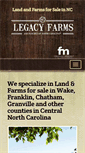 Mobile Screenshot of legacyfarmsandranchesnc.com